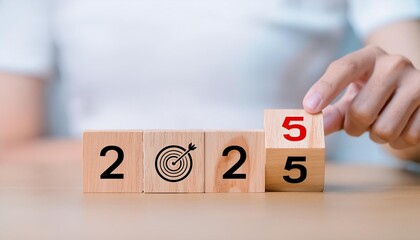 Naklejka premium 2025 Business Goals: Strategic Target Setting and Budget Planning