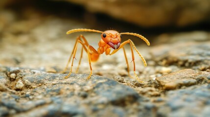 In the west of henan funiu area live insects ant (macro photography).