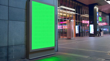 Blank Billboard in Urban Setting