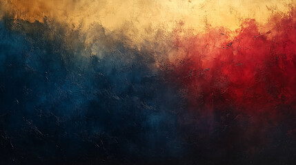 Fototapeta premium Abstract Color Swirl: A captivating abstract background with swirling hues of blue, red, and yellow creates a dynamic and artistic visual. Perfect for adding depth and intrigue to your designs. 