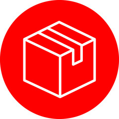 Box Vector Line White Circle Red