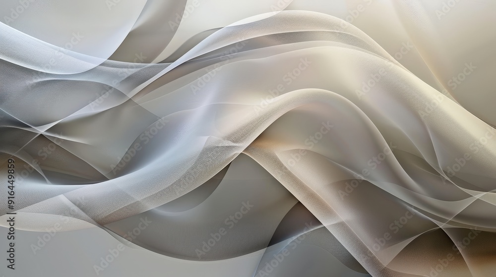 Poster a subtle interplay of neutral tones and soft gradients creates a sophisticated and elegant abstract 