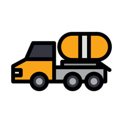 mixer cement truck icon