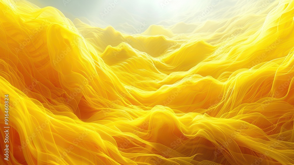 Aufkleber tangled electrical wires vector: yellow abstract tangled wires in a vector style, highlighting chaos