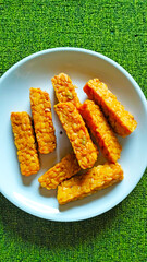 tempeh on a plate