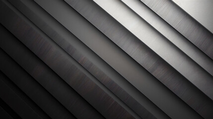 Obraz premium Grey black metal stack wallpaper