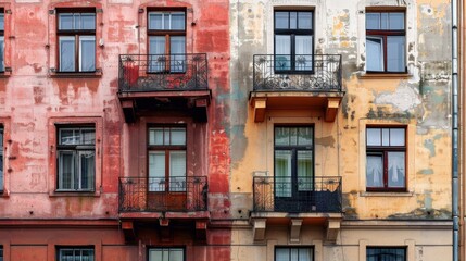 Obraz premium Building facades and urban landscapes