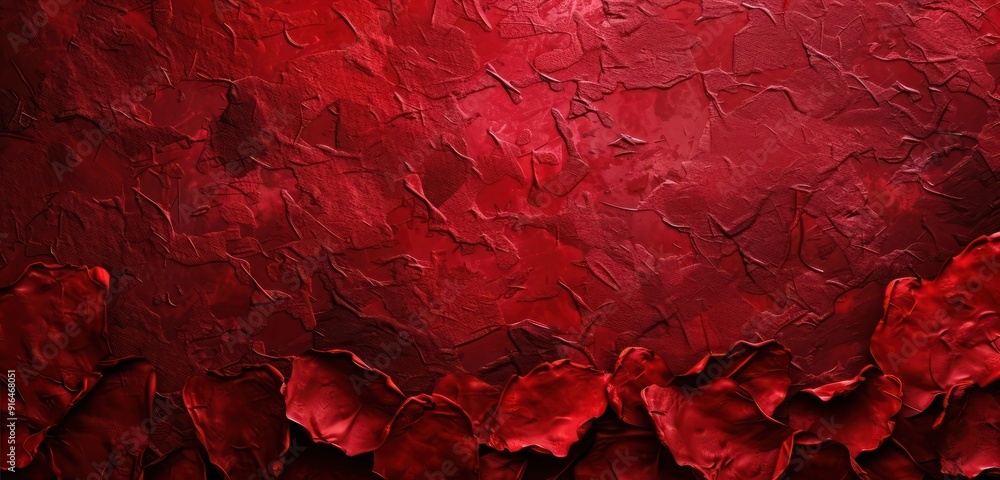 Poster abstract background, ruby red with layered, textured tones, providing a rich and dynamic visual expe