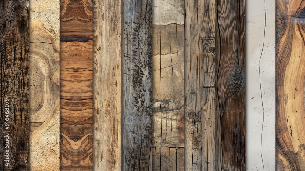 Poster create a set of digital papers with a wood grain texture. describe how the natural lines and pattern