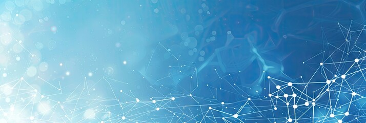 Abstract Blue Network Background