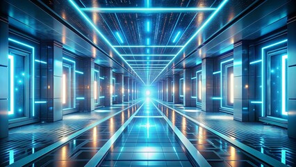 Fototapeta premium Futuristic technology concept with endless possibilities , future, science, innovation