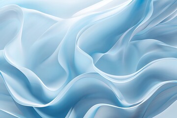 Obraz premium Abstract Blue Fabric Waves