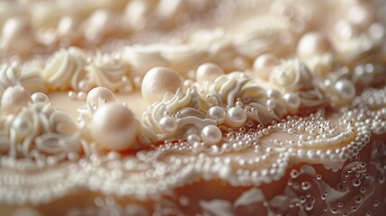 Elegant Pearl Cake