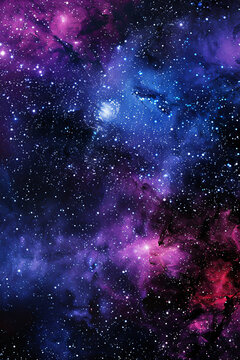 abstract space sky with stars and nebula 