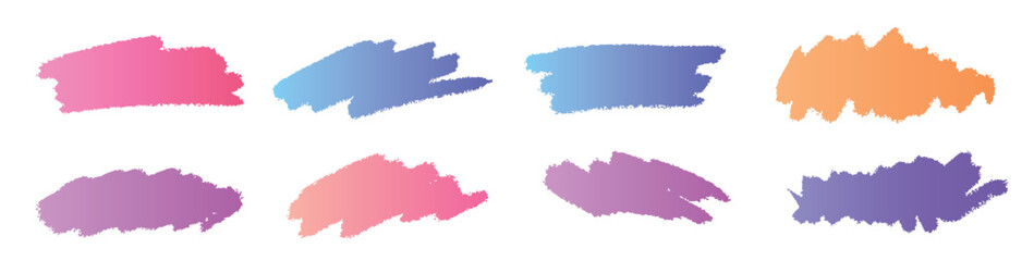 gradient brush strokes collection