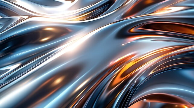 A background of abstract lines texture, smooth and flowing lines creating an intricate pattern, metallic colors, sleek and sophisticated feel, hd quality, natural look. --ar 16:9 --v 6.