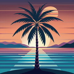 palm tree on the beach