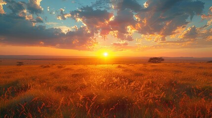 Golden Hour in the Savannah