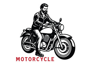 best motorcycle man   Illustrations art  vector. eps