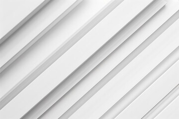 Obraz premium Abstract White Geometric Stripes