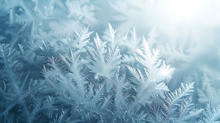 A background of frosted glass texture, frosty and translucent surface with delicate ice crystal patterns, diffuse and soft lighting, wintery and calm look, hd quality, natural look. --ar 16:9 --v 6.