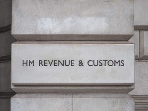 HM Revenue and Customs sign in London