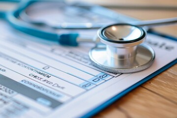 Close-up of insurance ID card with healthcare provider information, illustrating access to medical services