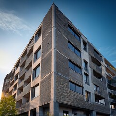 brutalist building, AI generated