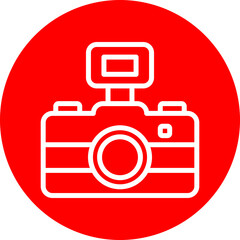 Photography Vector Line White Circle Red