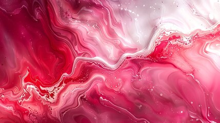Obraz premium A background of liquid ink texture, swirling and flowing patterns with vibrant red and white colors, abstract and bold look, hd quality, natural look. --ar 16:9 --v 6.0 --s 250 --style raw