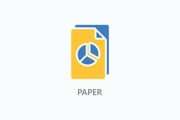 Paper Vector Icon Or Logo Illustration