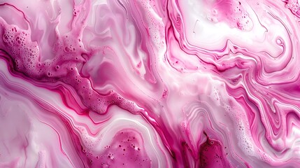 Obraz premium A background of marble swirls, sophisticated marble patterns with flowing lines, pink and white colors, delicate veining, polished texture, elegant feel, hd quality, natural look. --ar 16:9 --v 6.