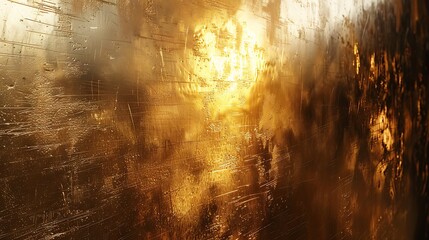 Fototapeta premium A background of metallic sheen, reflective surfaces with a brushed metal texture, brass color, smooth and polished look, traditional feel, hd quality, natural look. --ar 16:9 --v 6.