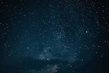 Obraz premium Close-up of twinkling stars in night sky, illustrating celestial motion and cosmic beauty