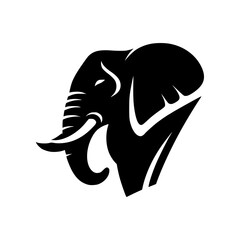 Minimalist elephant logo