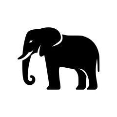 Obraz premium Minimalist elephant logo
