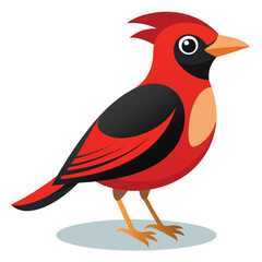 illustration of a bird on a branch