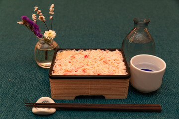 美味しい蟹めしで一杯