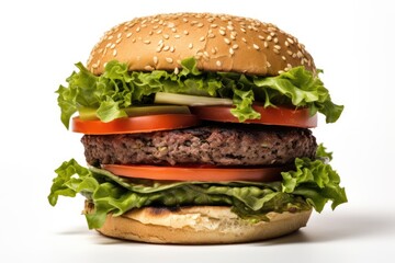 Velocity Veggie Burger , white background.