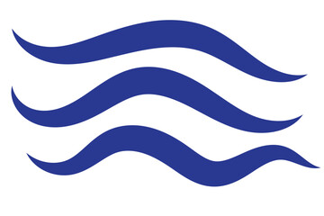 Wave logo. Wave icon vector. Wave lines