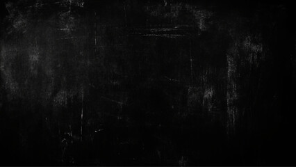 Grunge and scratch on black metal plate background, Black Board Texture or Background
