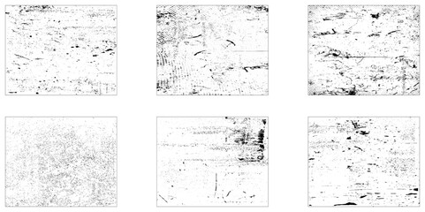 Set of abstract grunge vector texture background, Grunge texture effect set. Distressed overlay rough textured. 