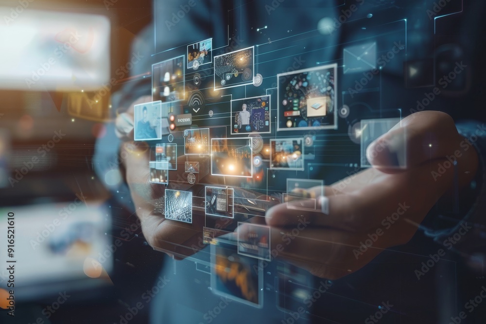 Poster omni-channel marketing approach integrating online and offline channels for seamless customer experi