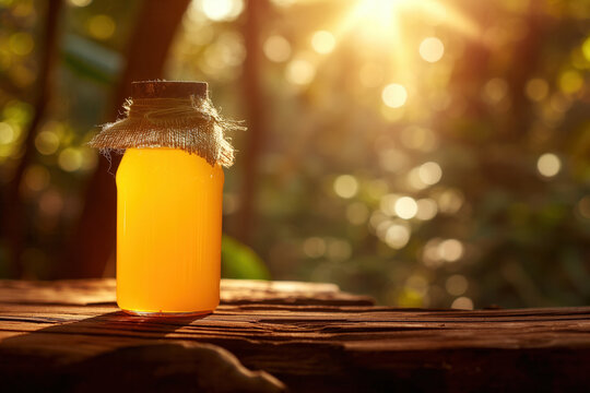 Jinger juice in a small jar