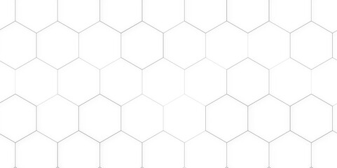 3d Hexagonal structure futuristic white background and Embossed Hexagon, Honeycomb background. Abstract vector background.