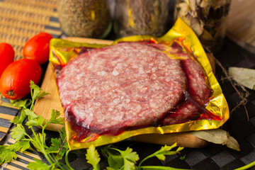 beef steak with salad