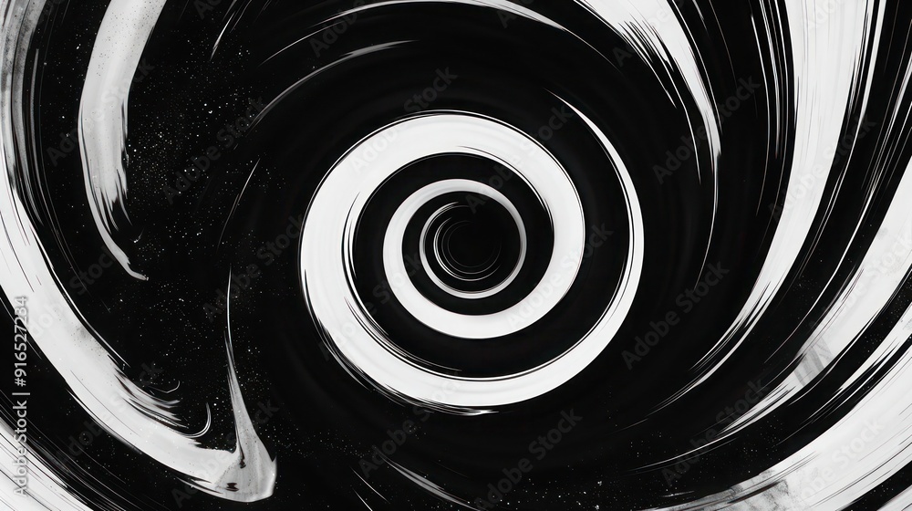 Aufkleber abstract background, swirling patterns of high-contrast black and white with a hint of noise