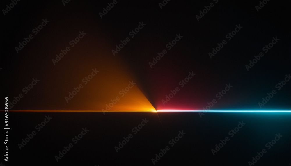 Aufkleber dark abstract background with a glowing abstract waves, abstract background