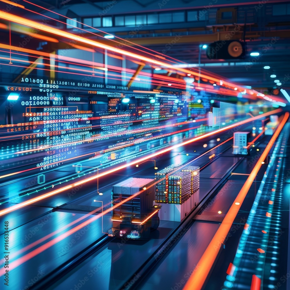 Poster visualize the future of the ems supply chain transformed by quantum computing advancements.