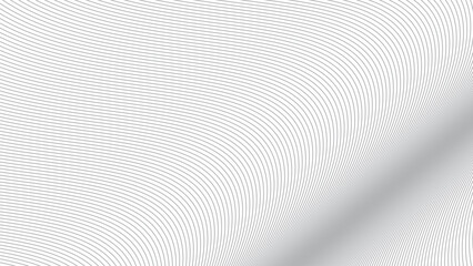 Grey curve lines abstract background vector image for backdrop or presentation